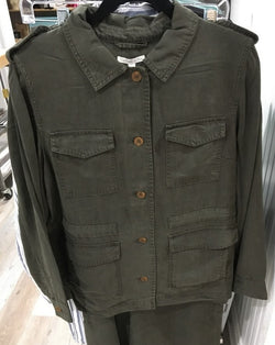 Karissa & Me KM1307 Safari Jacket Olive